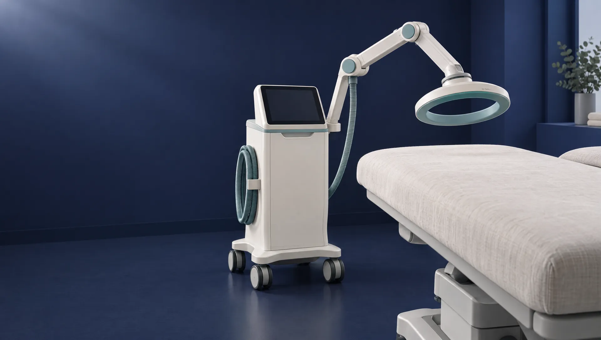 Illustration of an emtt - extracorporeal magnetotransduction therapy device