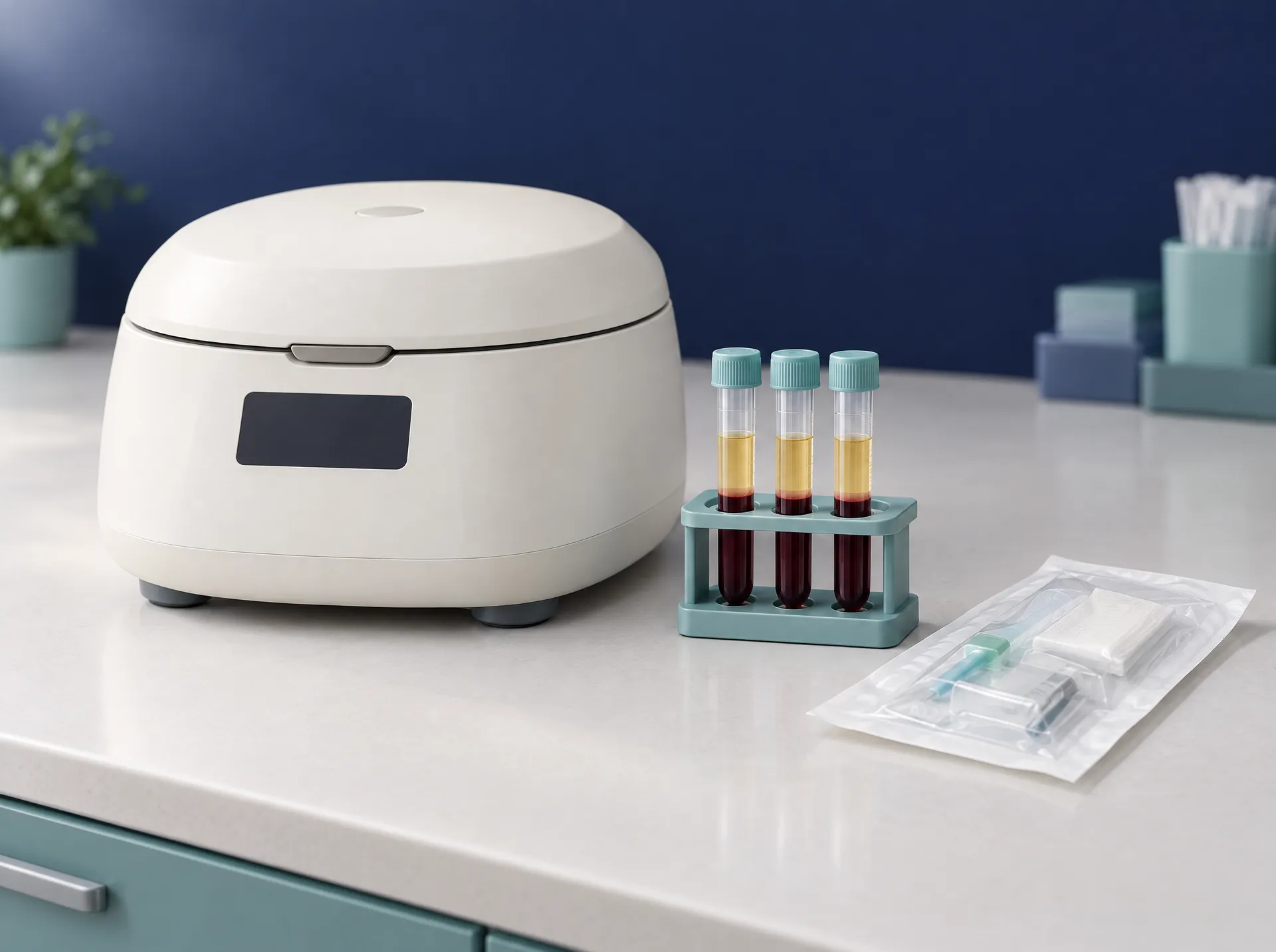 Illustration of a prp - platelet-rich plasma device