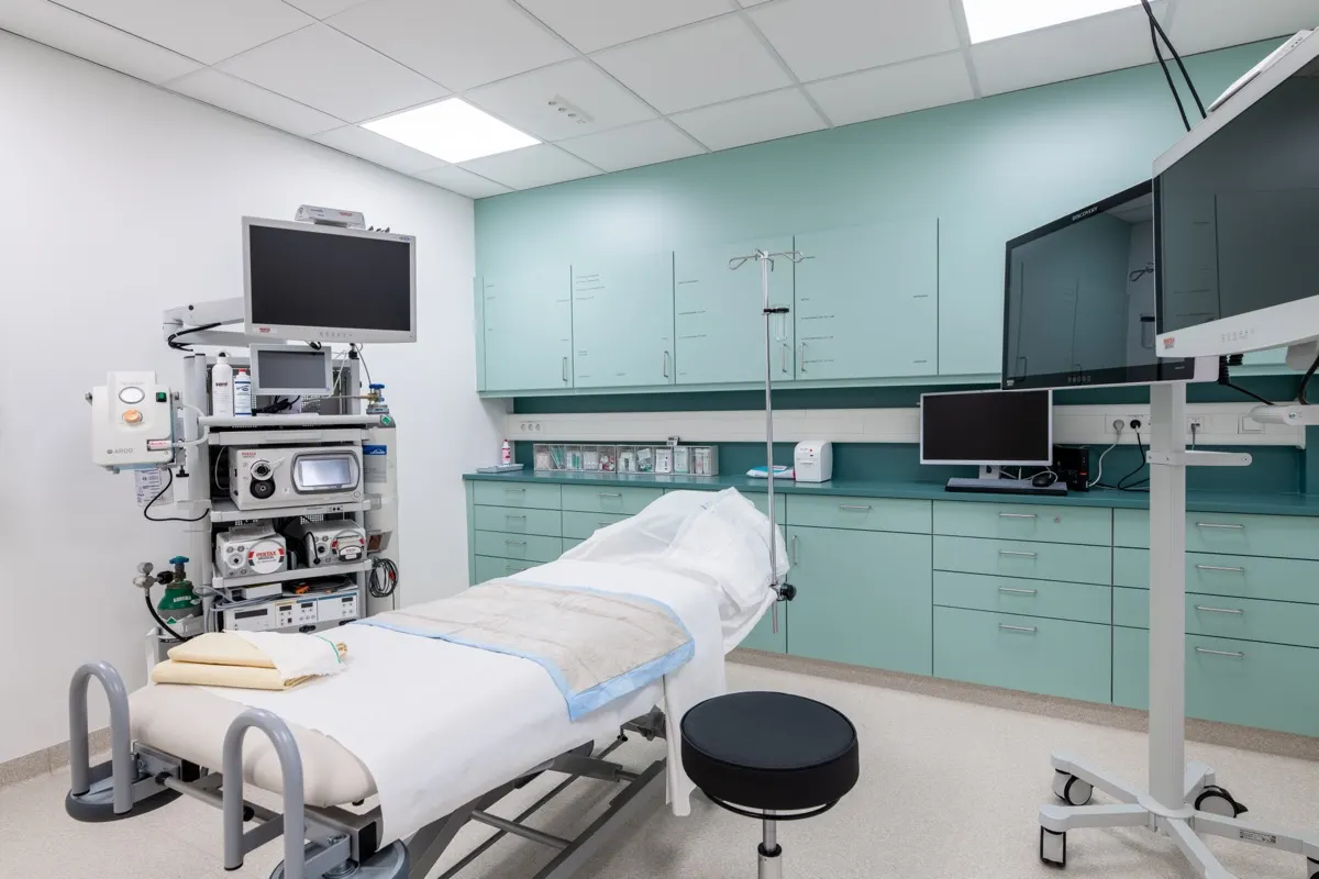 Medical endoscopy procedure at St. George Hospital Germany